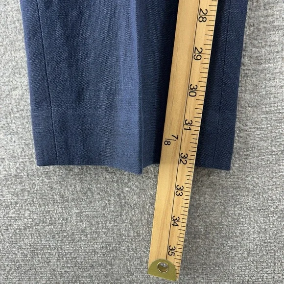 Taylor Stitch Dress Pants Men Size 30x32 Blue Virgin Wool Linen Blend